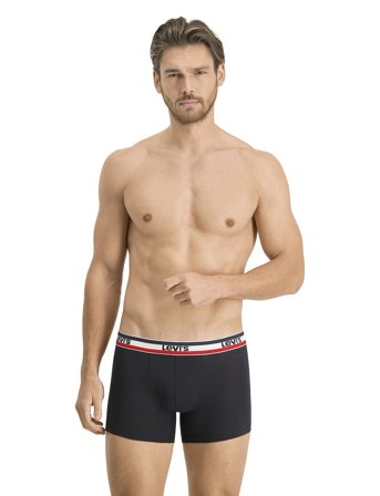 Levi's Levis Men Sprtswr Logo Boxer Brief 3P - Black - XXL