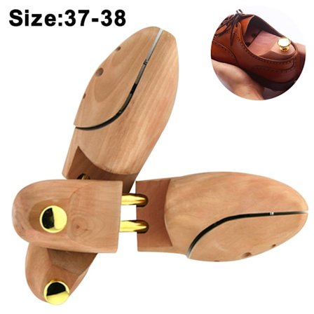 Lang skostøtte i balsatræ, rejsesko, størrelse 37-38