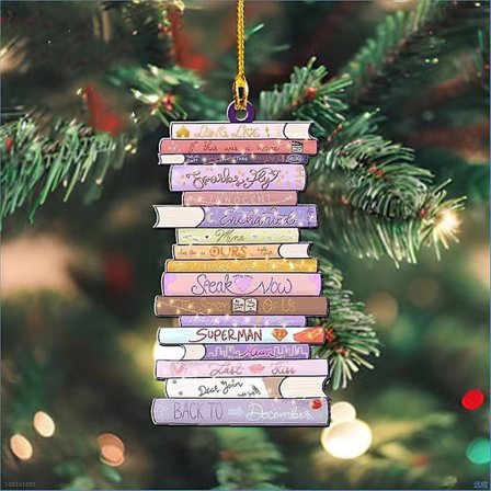 2023 Taylor Swift-inspireret hængende vedhæng juletræspynt julegave til Swiftie-fans