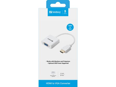 Sandberg HDMI to VGA Converter - videokonverter