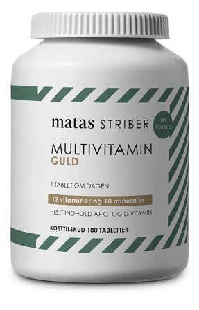 Matas Striber Multivitamin Guld 180 tabl., Helse & Madvarer, Vitaminer, Multivitaminer
