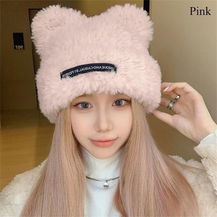 Plyschmössa Mössa ROSA