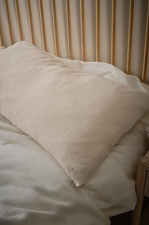 Jotex - Örngott i Muslin 50x90 Cm Ljusbeige AMILIA - Köp Örngott hos Jotex