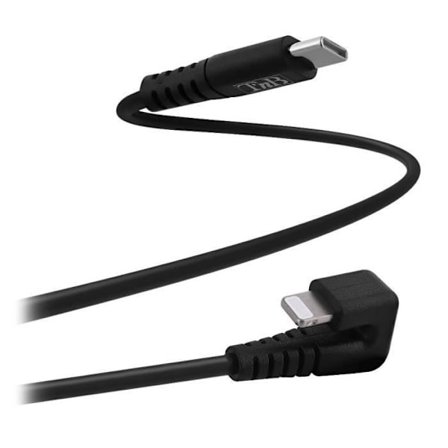 TNB Lightning-kabel / USB-C vinklad kontakt 180 gaming - svart