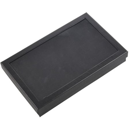 36 fack örhänge display box ring förvaring transparent display showcase case organizer hållare svart