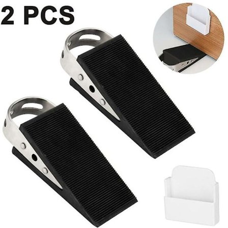 Dörrstopp, ljudisolerande dörrstopp i rostfritt stål 304