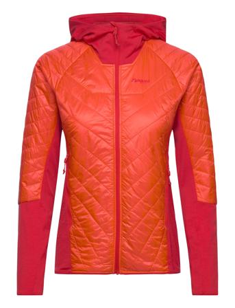 Cecilie Light Insulated Hybrid Jacket Energy Red/Red Leaf Xl Outerwear Sport Jackets Oransje Bergans*Betinget Tilbud