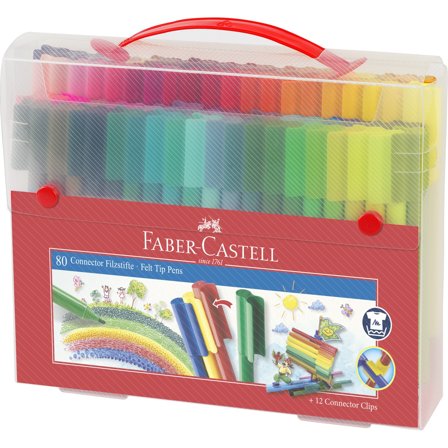 Faber-Castell Connector Felt-tip pens - Set of 80