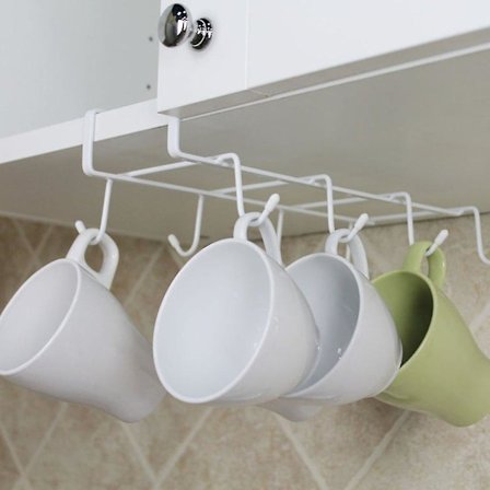 Multifunksjonell kjøkkenoppbevaringsstativ skap hengende tallerkener