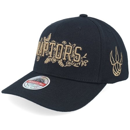 Mitchell & Ness - NBA Schwarz adjustable Cap - Toronto Raptors Porcelain Camo Black A-Frame Adjustable @ Hatstore