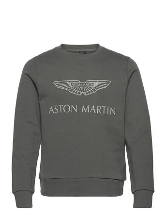 Amr Logo Crew Sweatshirt Trøje Grå Hackett London