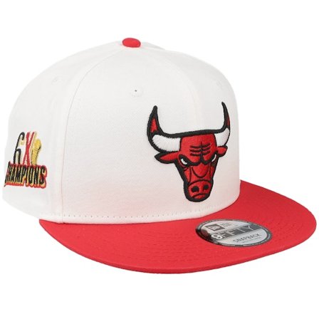 New Era - White snapback Gorra - Chicago Bulls White Crown Patches 9FIFTY Ch White/Red Snapback @ Hatstore