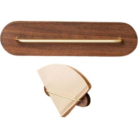 Kaffefilterhållare Organizer Station | Hållare för väggmonterad pappersdispenser - Väggmonterad organizer för konformade kaffefilter