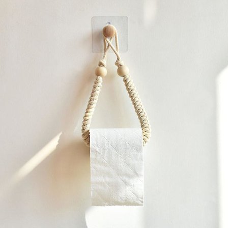 Selvklebende toalettpapirholder Vintage toalettpapirholder Baderomsholder for toalettpapir Toalettpapirholder Ingen boring for bad Kjøkken