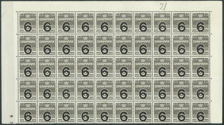 Danmark - AFA 262a postfrisk i halvark