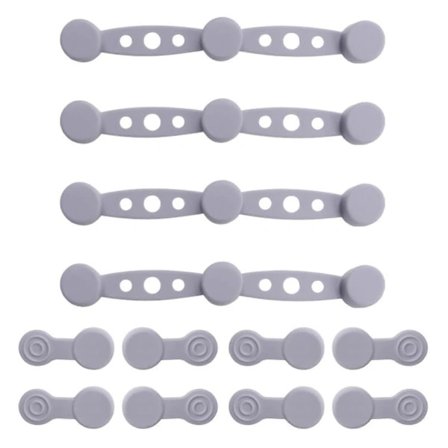 Airfryer Magneettinen Silikoniklipsi Lämmönkestävä Silikonikiinnike Airfryer-vuorauksille Helppo Vapautus 4kpl Harmaa