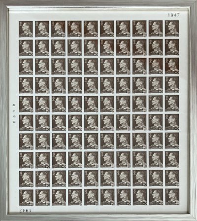 Danmark 1965 - Kong Frederik IX - ark i ramme - AFA 431 - Professionel indramning