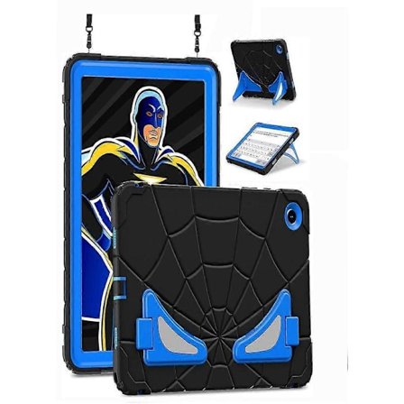 Skal för Samsung Galaxy Tab A9 Plus 11 tum 2023 Modell SM-X210/X216/X218, Robust Stöttåligt Skydd med Ställ och Axelrem för Samsung Galaxy Tab A9+