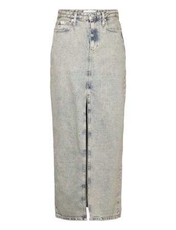 Calvin Klein Jeans | Front Split Maxi Denim Skirt | 31