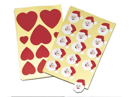 PLAYBOX Tomtar/Hjärtan 178/fp - Lyreco - Skola och förskola - Hobbymaterial - Bokmärken och stickers