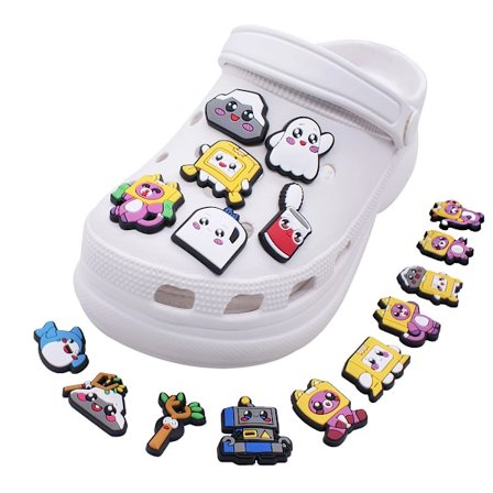 16 Tecknade Kartong Skurk Serie Skor Blommor Söta Uttryck Cr