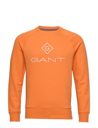 Lock Up C-Neck Sweat Sweat-shirt Genser Oransje GANT