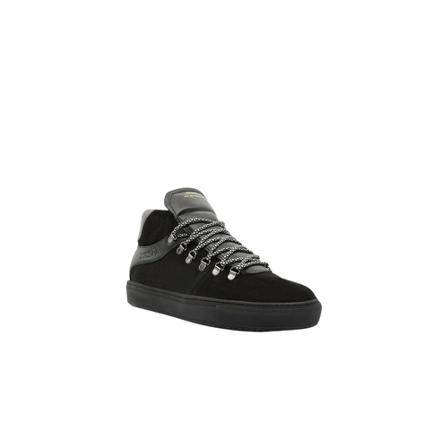 Zespà Zsp12 Calf Suede Sneakers , Zwart , Heren , Maat: 42 EU