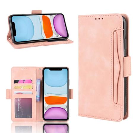 Iphone 12 / 12 Pro - Fodral Med Avtagbart Kortfodral - Ljus Rosa Lightpink Ljus Rosa