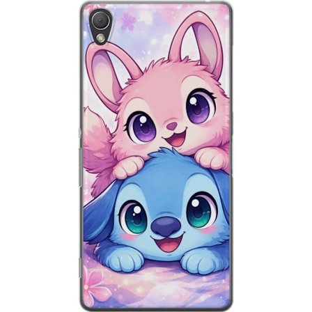 Kompatibel Mobilcover til Sony Sony Xperia Z3 Sød kawaii illustration med pink og blå fantasidyr, store øjne og bløde farver perfekt til børnevæ