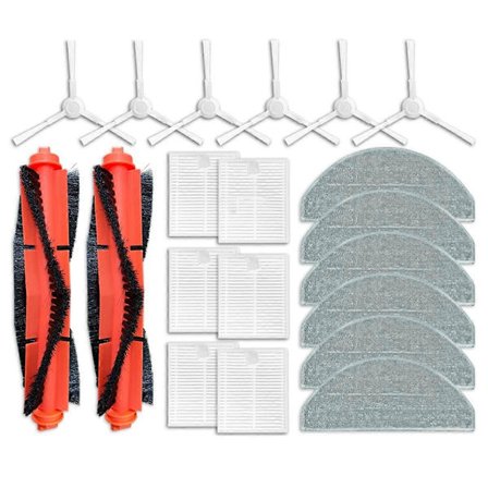 Xiaomi Robot Vacuum E10, E12, B112 varaosat sivuharja Hepa-suodatin moppiliina varaosat [DB]