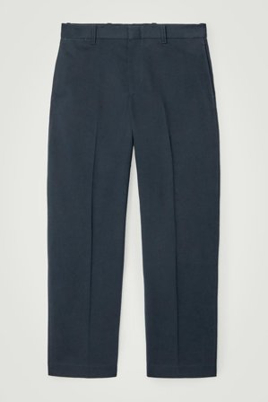 COS Men's Relaxed Straight Leg Chinos in Blue