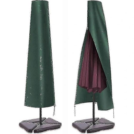 Vattentätt Parasollskydd för Stora Parasoller Upp Till 3m, UV-Beständigt & Vindtätt - Grön
