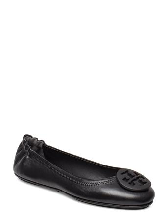 Minnie Travel Ballet With Powder Coated Logo Ballerinat Musta Tory Burch