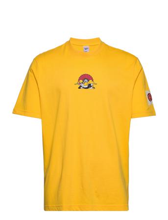 Rbk Lo Y Tunes T-Shirt T-shirts Short-sleeved Gul Reebok Classics