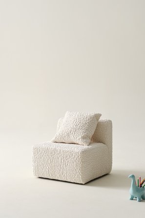 Jotex - Mini Sofamodul Med Rygg + 1 Pute Naturhvit - BALTIMORE - Kjøp Barnesofaer hos Jotex