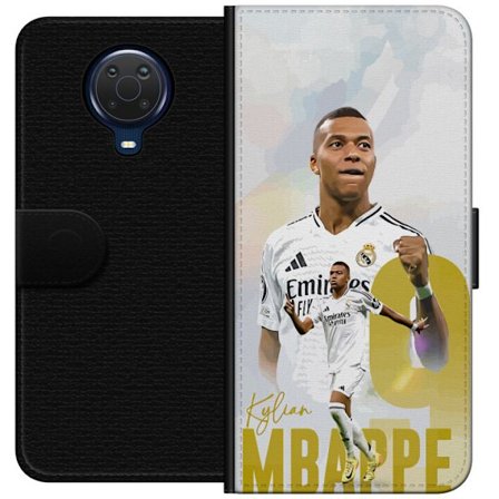 Yhteensopiva Lompakkokotelo Nokia Nokia G20 Kylian Mbappé Real Madrid Ranska La Ligan huippumaalintekijä räjähdysherkällä nopeudella ja maailman
