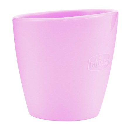 Chicco Bicchiere In Silicone Rosa 6M+