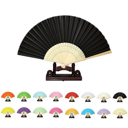 Solfjäder - Enfärgad i papper - Solfjädrar - Flera färgval