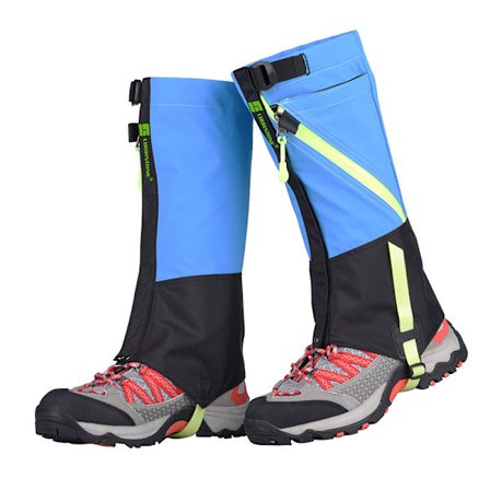 Lasten säärisuojat ulkoiluun, vedenpitävät lumisuojat (sininen)