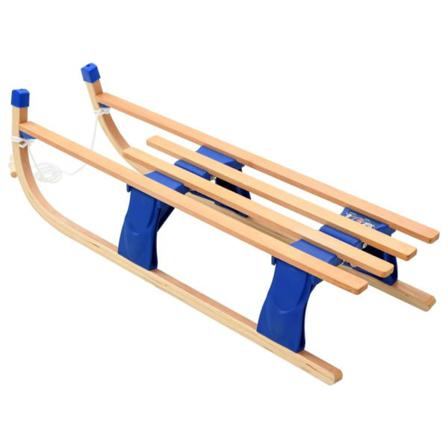 vidaXL Hopfällbar kälke trä 110 cm Beige