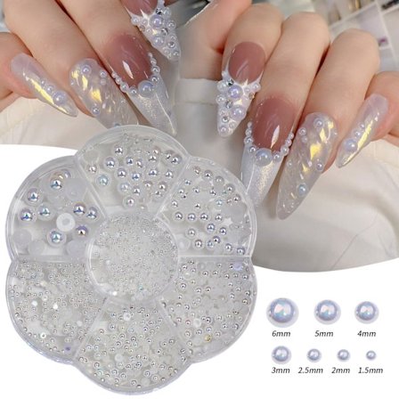 Neglekunst Perle DIY Resin - Hvit