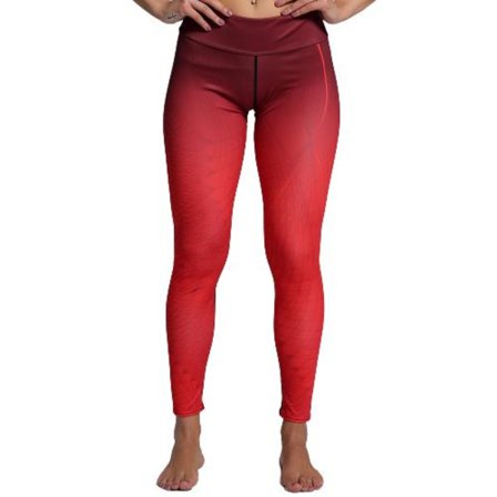 Röda Mönstrade Leggings