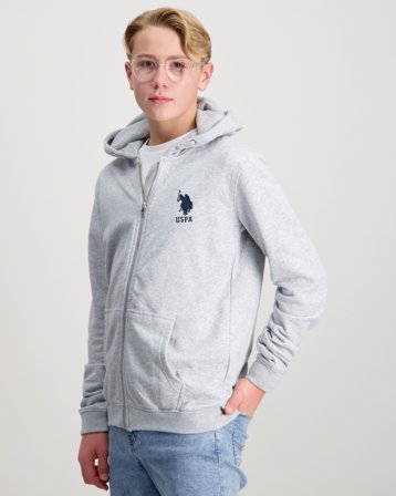 U.S. Polo Assn. Player 3 LB Zip Hoodie Harmaa Hupparit/Hoodie Pojat - Kids Brand Store