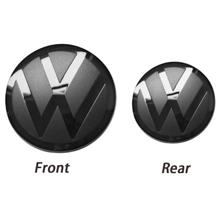 Lite flatterende ACC frontkalenderemblemdeksel eller baklukedeksel for Volkswagen GOLF 6 (MK6) Passat B8 Polo CC Jetta Tiguan