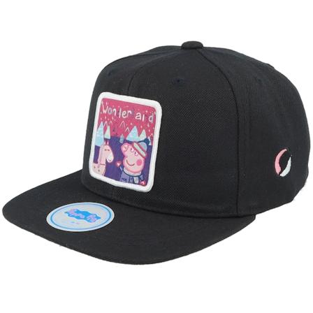 Peppa Pig - Sort snapback Kasket - Kids Black Wonderland Patch Snapback @ Hatstore