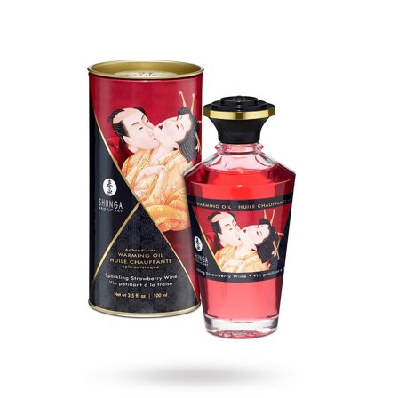 Shunga: Aphrodisiac Oil Champagne & Strawberry - Vuxen.dk: For par