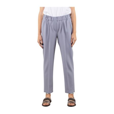Brunello Cucinelli Pants with elastic , Blauw , Dames , Maat: S