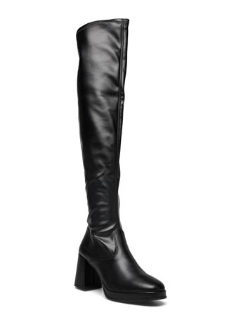 Woms Boots Korkeavartiset Saapikkaat Musta Tamaris