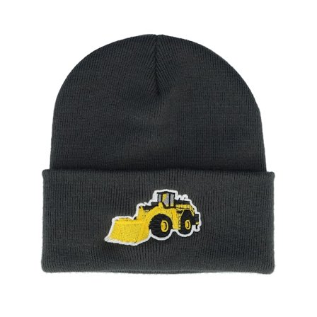Kiddo Cap - Gris Bonnet - Kids Wheel Loader Graphite Grey Cuff @ Hatstore