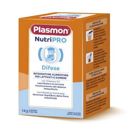 Plasmon Nutripro Difese Integratore Alimentare 14 Bustine